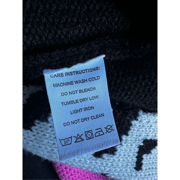 Color Block Pink Animal Print Open Front Cardigan - Picture 4 of 4